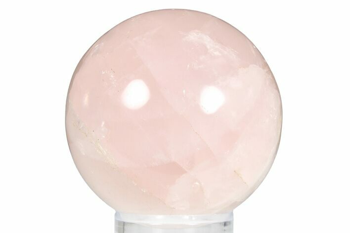 Polished Rose Quartz Sphere - Madagascar #253796